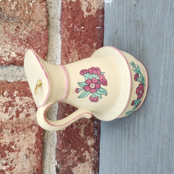 Vintage Jasco County Kitchen Porcelain Bisque Pitcher Bell - Picture 4 of 8